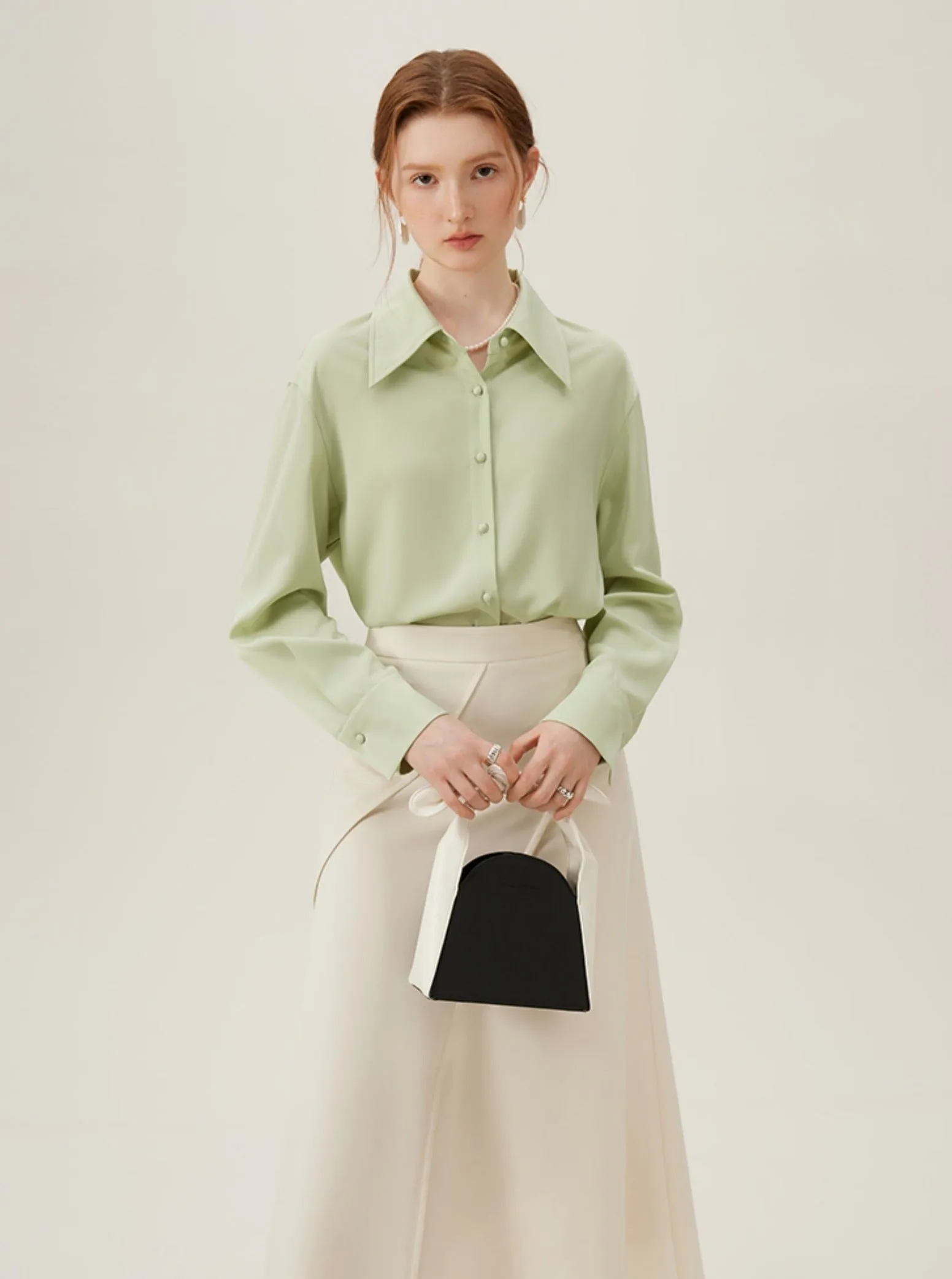 Mint Mambo Professional Satin Shirt