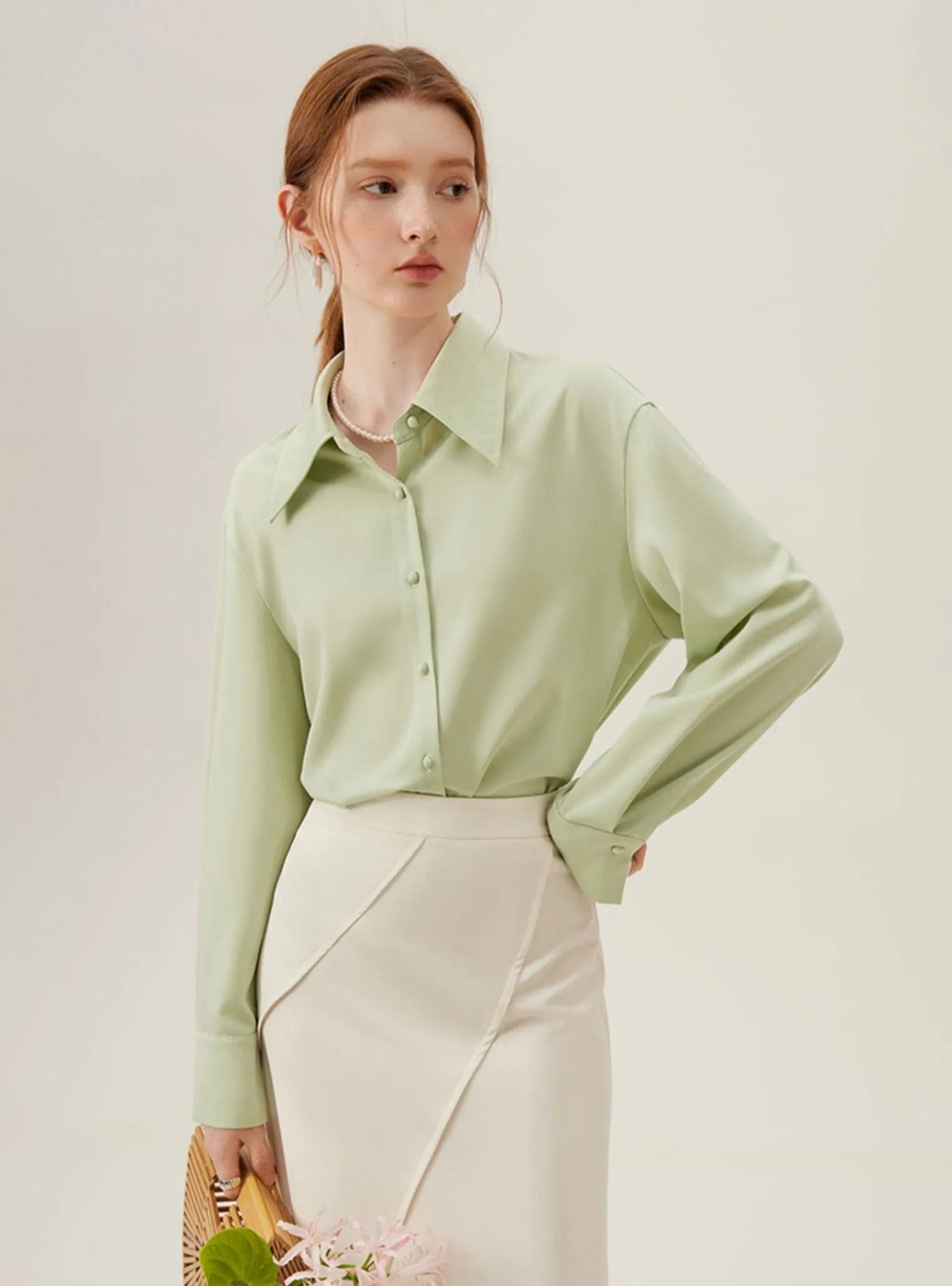 Mint Mambo Professional Satin Shirt