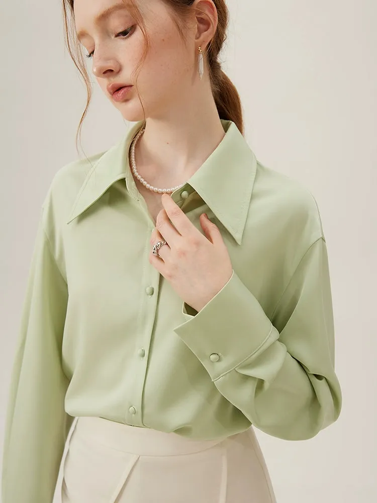 Mint Mambo Professional Satin Shirt