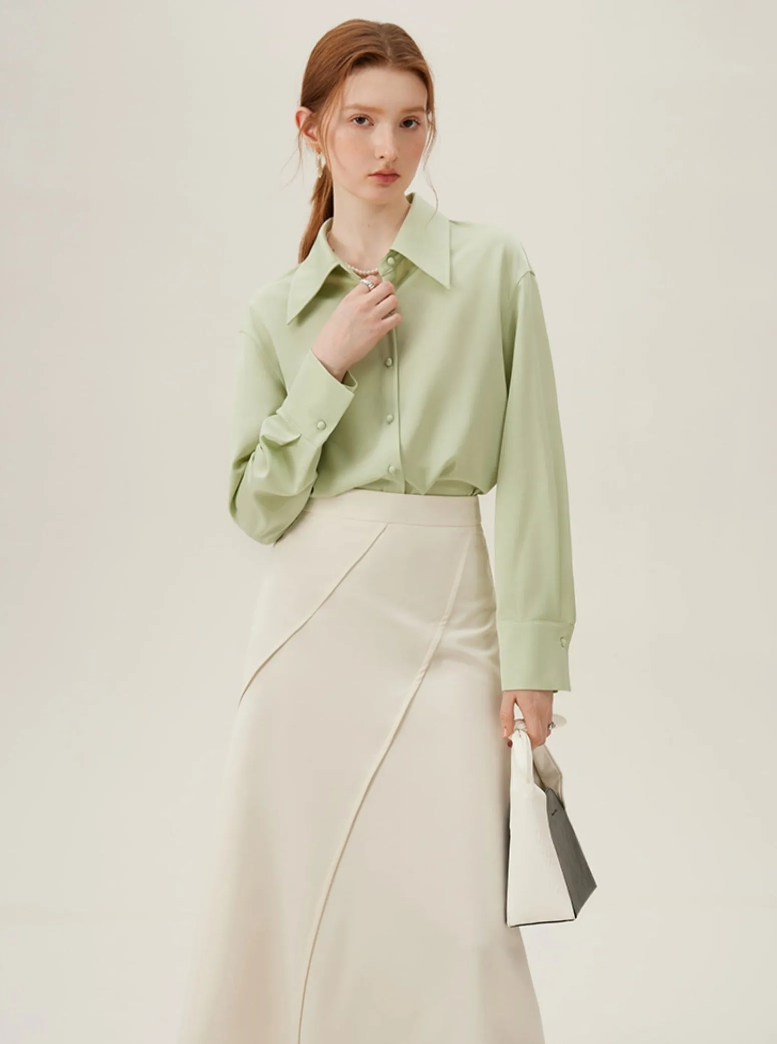 Mint Mambo Professional Satin Shirt