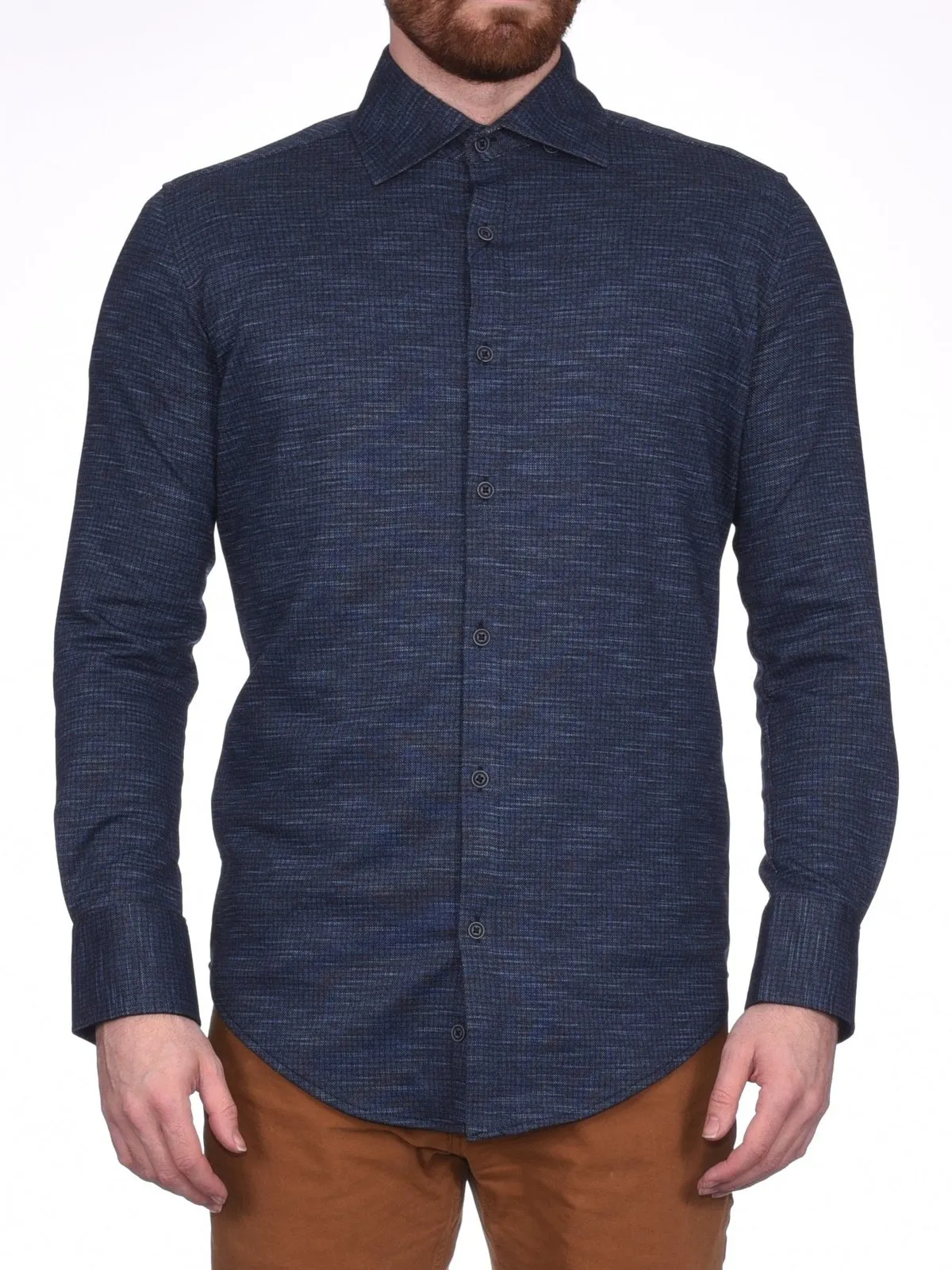 Montreux Men's 4 - Way Jersey Stretch Wrinkle Resistant Slim Fit Casual Shirt