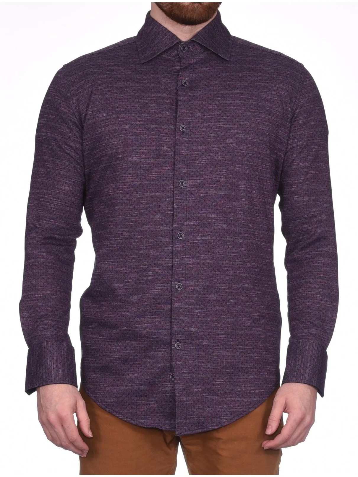 Montreux Men's 4 - Way Jersey Stretch Wrinkle Resistant Slim Fit Casual Shirt