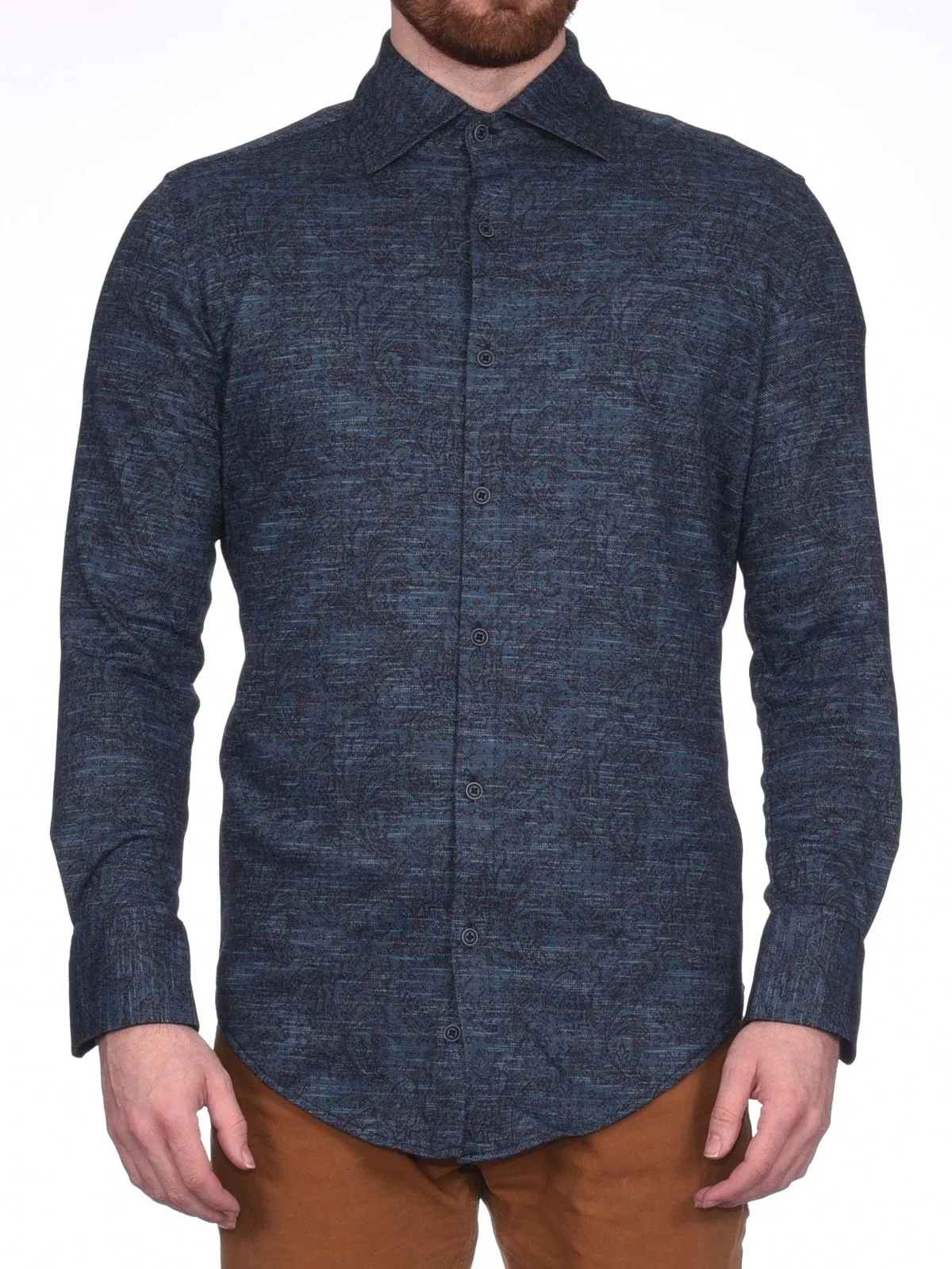 Montreux Men's 4 - Way Jersey Stretch Wrinkle Resistant Slim Fit Casual Shirt