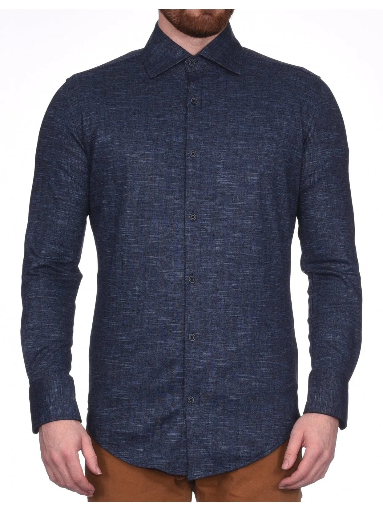 Montreux Men's 4 - Way Jersey Stretch Wrinkle Resistant Slim Fit Casual Shirt