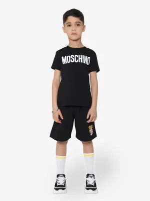 Moschino Kids Logo T-Shirt in Black
