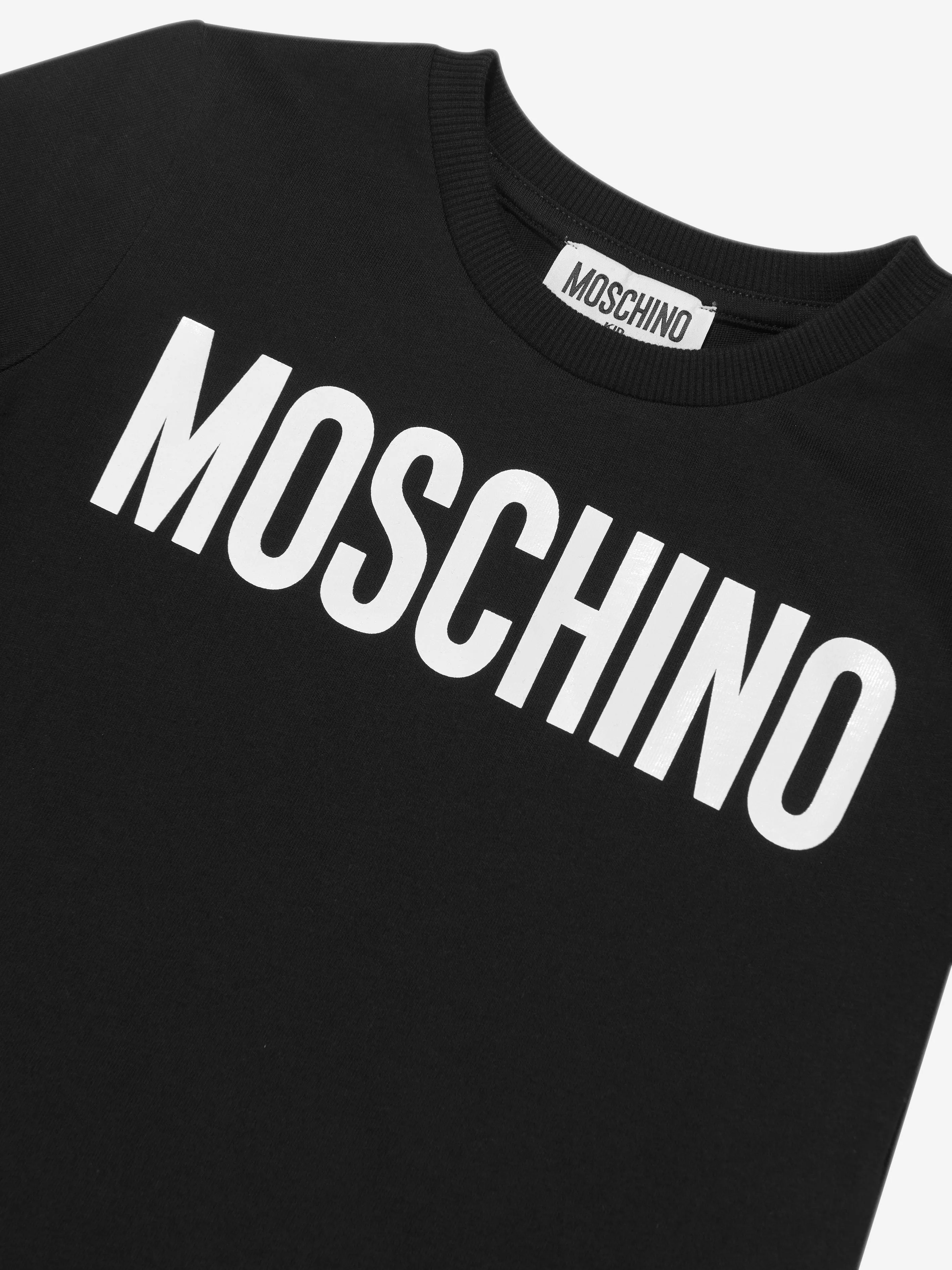 Moschino Kids Logo T-Shirt in Black