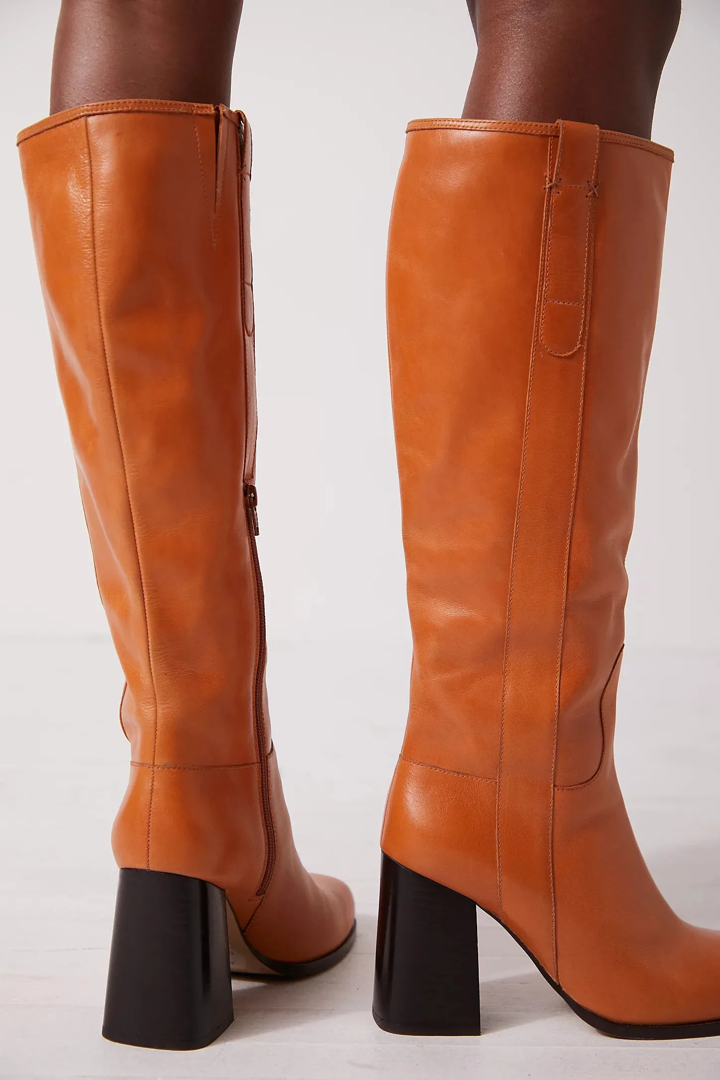 Naomi Tall Heel Boots-Tuscan Tan FINAL SALE