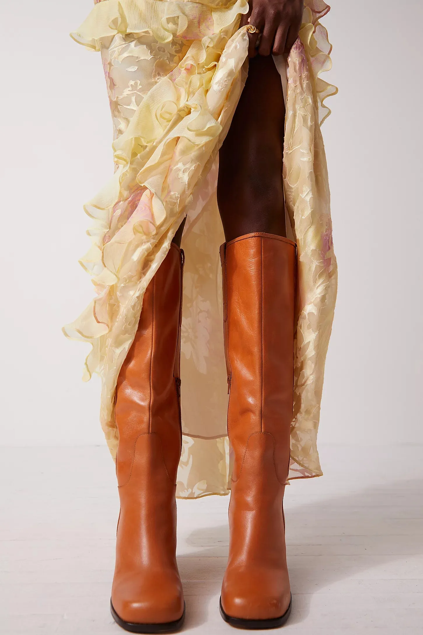 Naomi Tall Heel Boots-Tuscan Tan FINAL SALE