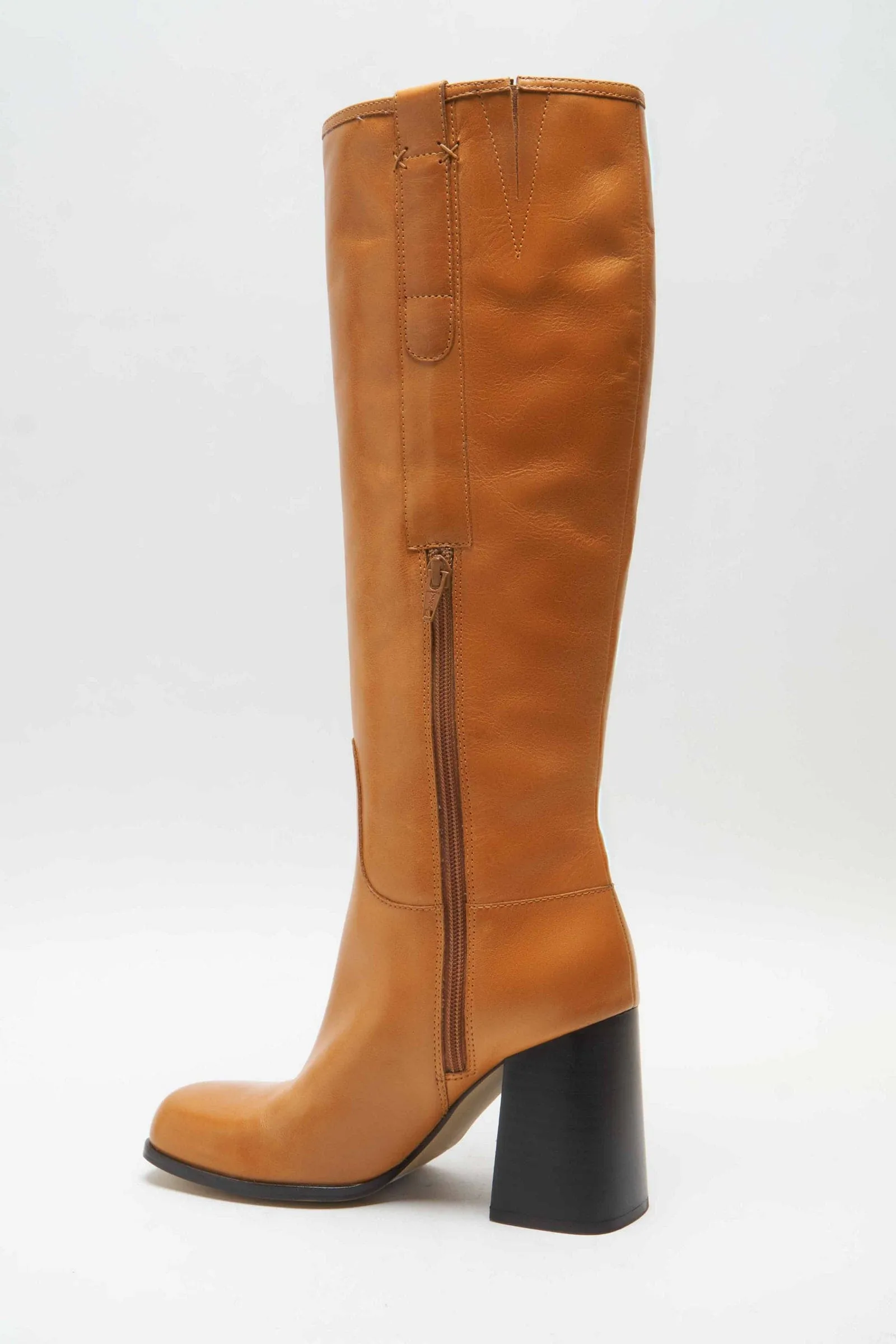 Naomi Tall Heel Boots-Tuscan Tan FINAL SALE
