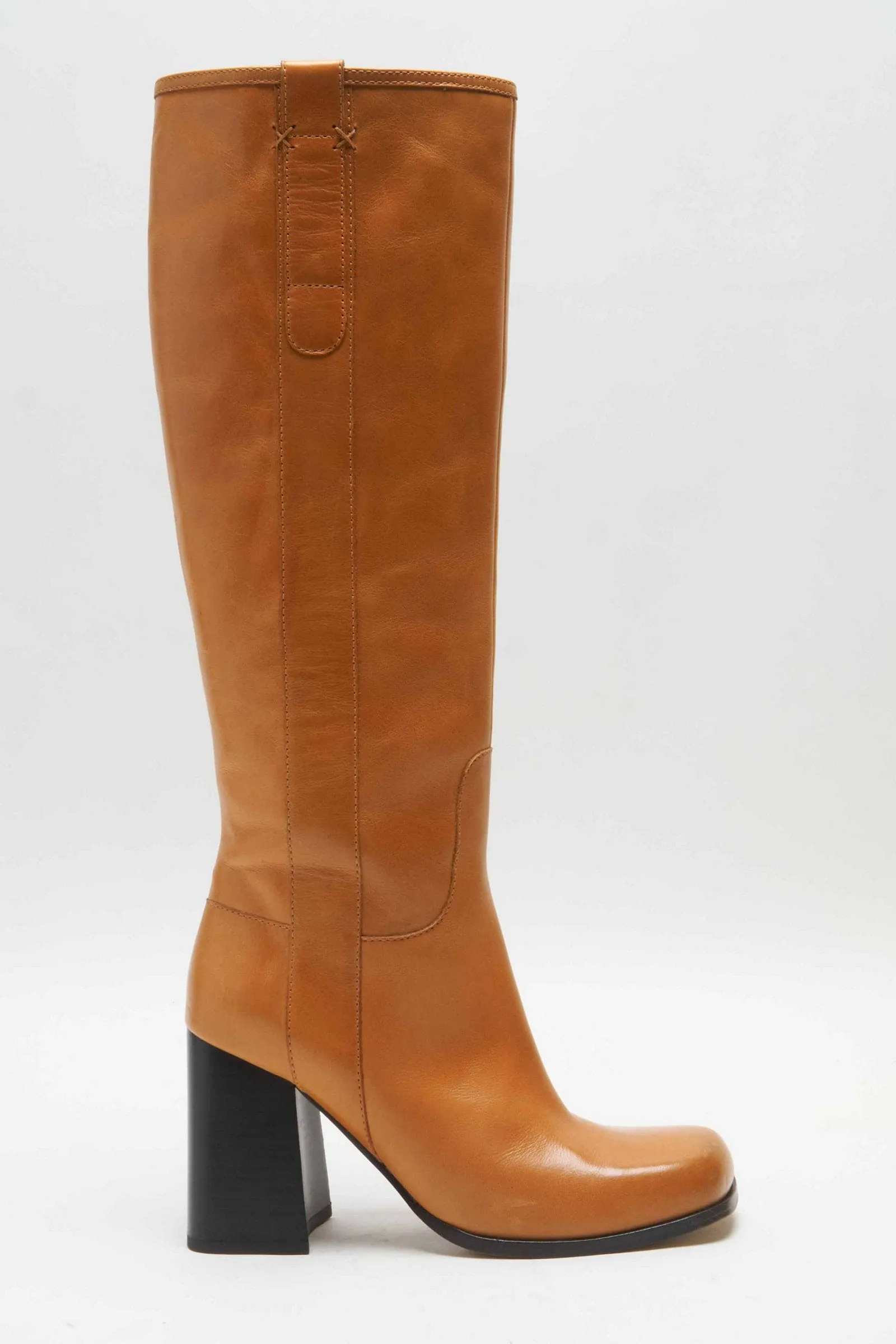 Naomi Tall Heel Boots-Tuscan Tan FINAL SALE