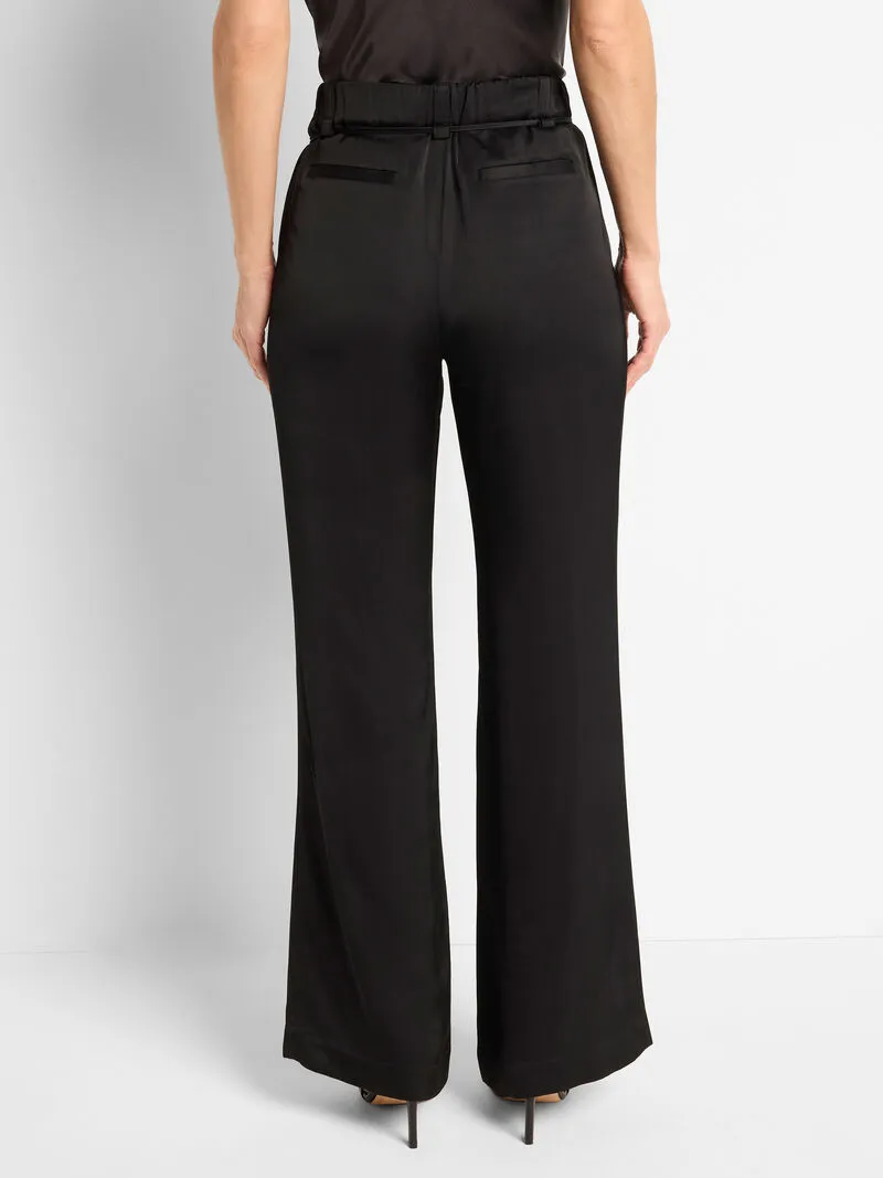 Nic   Zoe Social Edit Front Slit Pant in Black