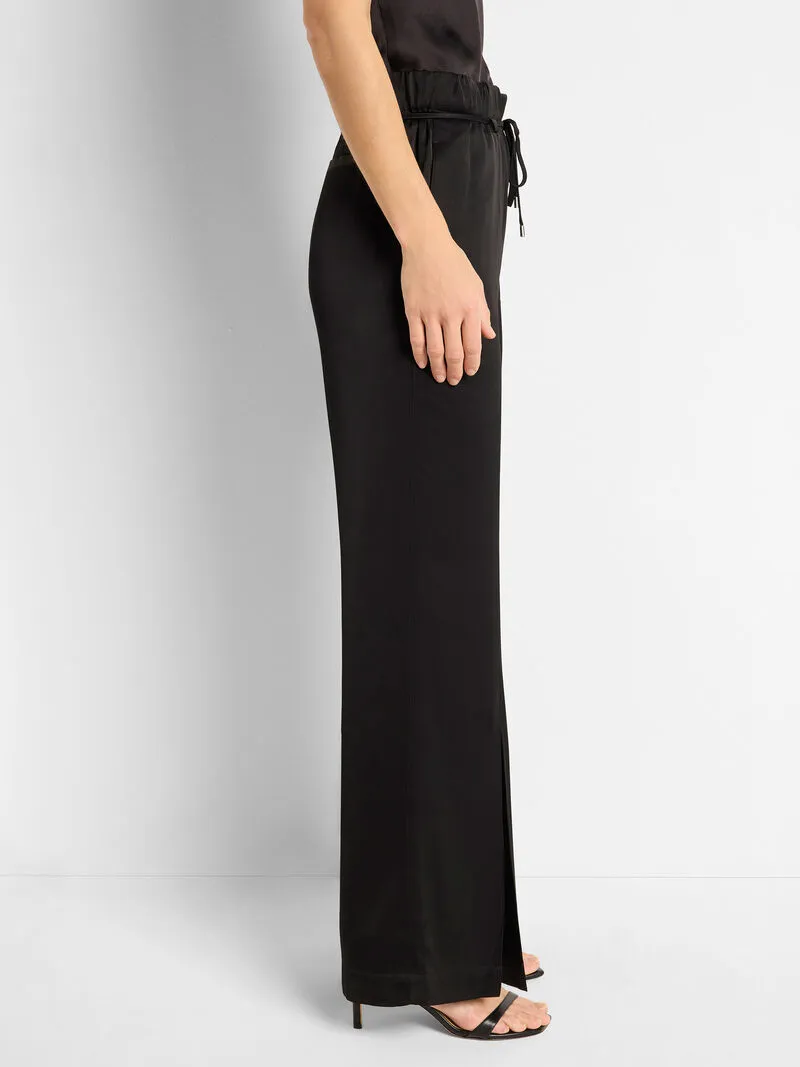 Nic   Zoe Social Edit Front Slit Pant in Black