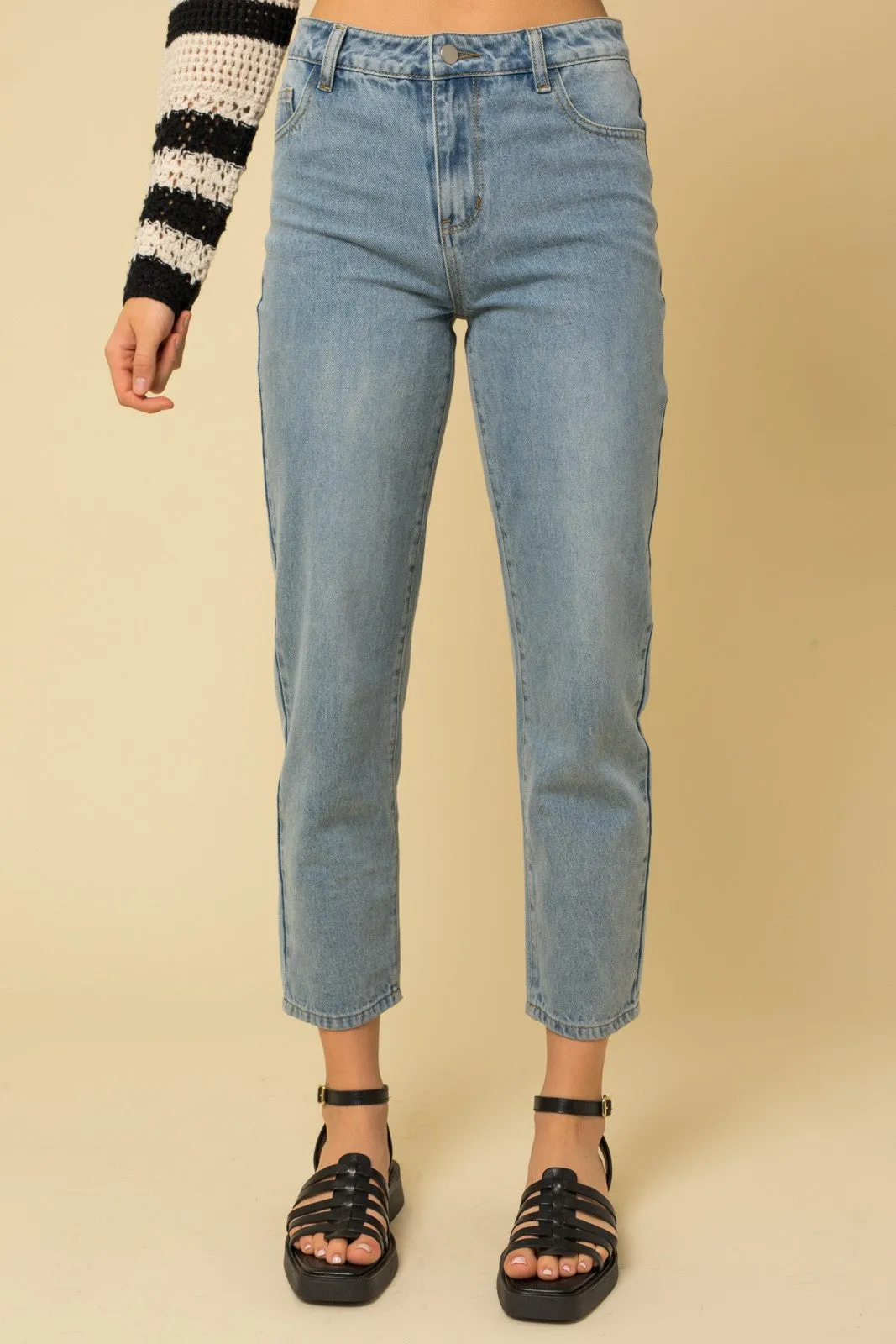 Relaxed Cropped Length Denim