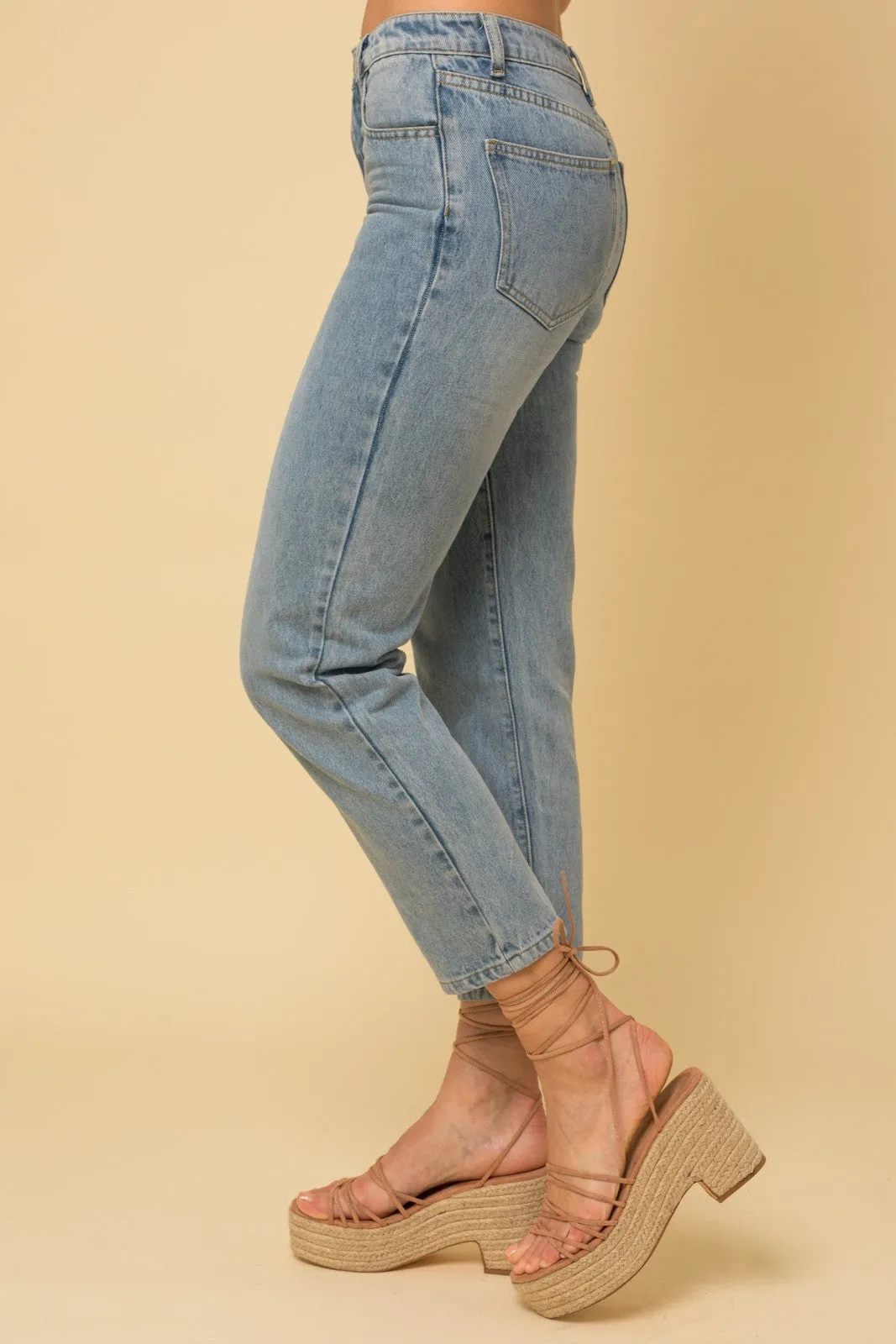 Relaxed Cropped Length Denim