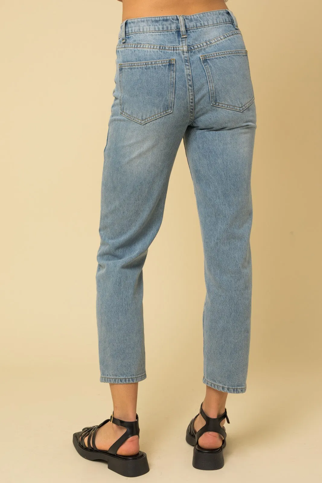 Relaxed Cropped Length Denim