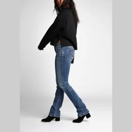 Silver Jeans Women's Elyse Curvy Relaxed Slim Fit Boot Cut