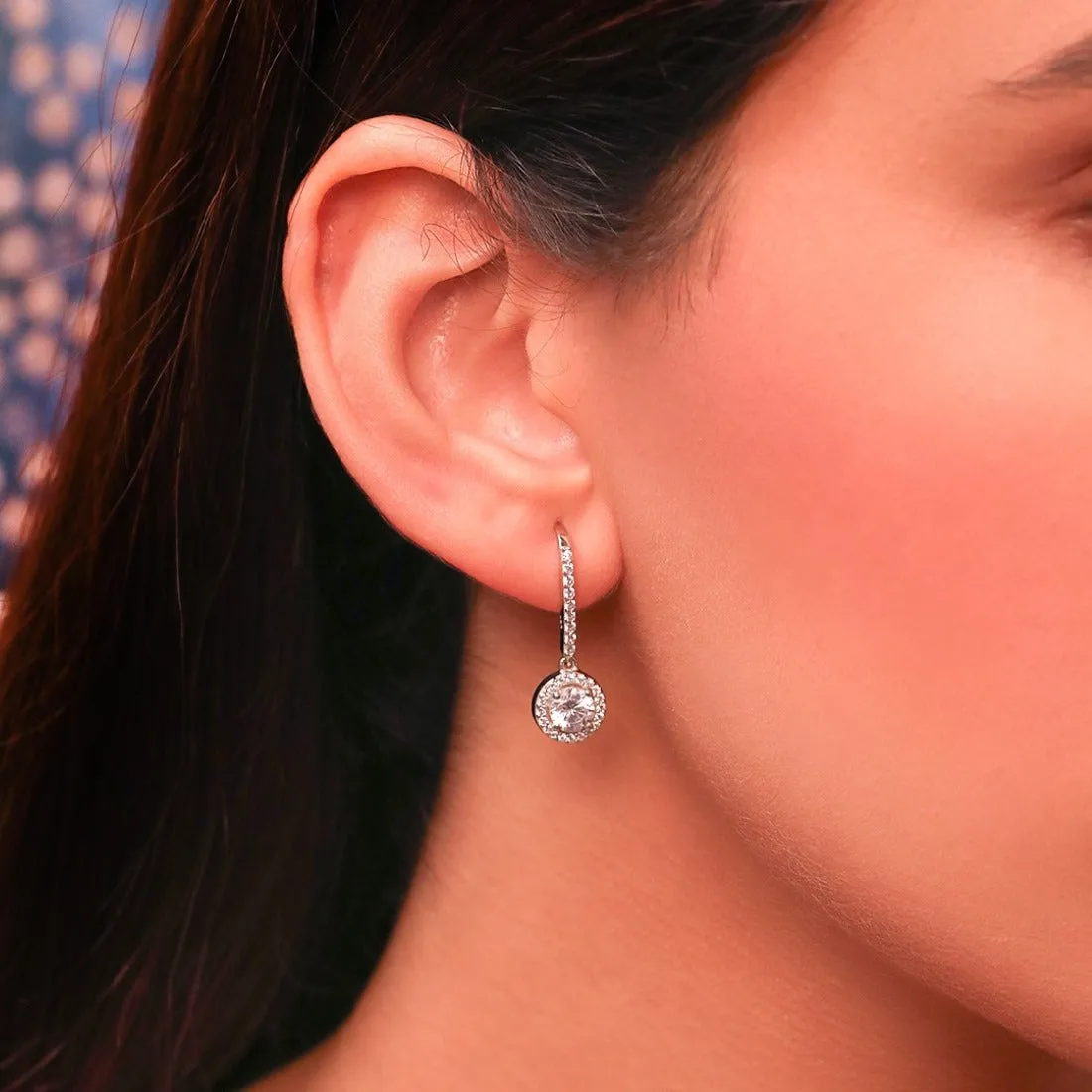 Sleek and Steller Silver Fish Hook 925 Silver Earrings