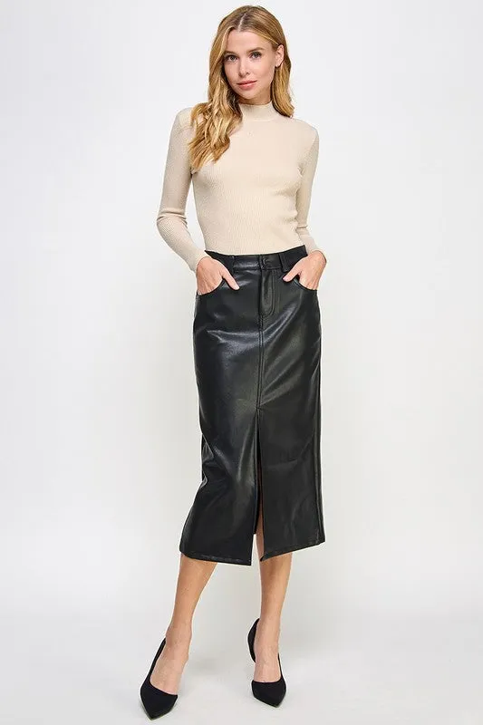 Sleek Noir Skirt