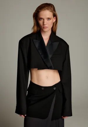 Smoking Short Blazer Black