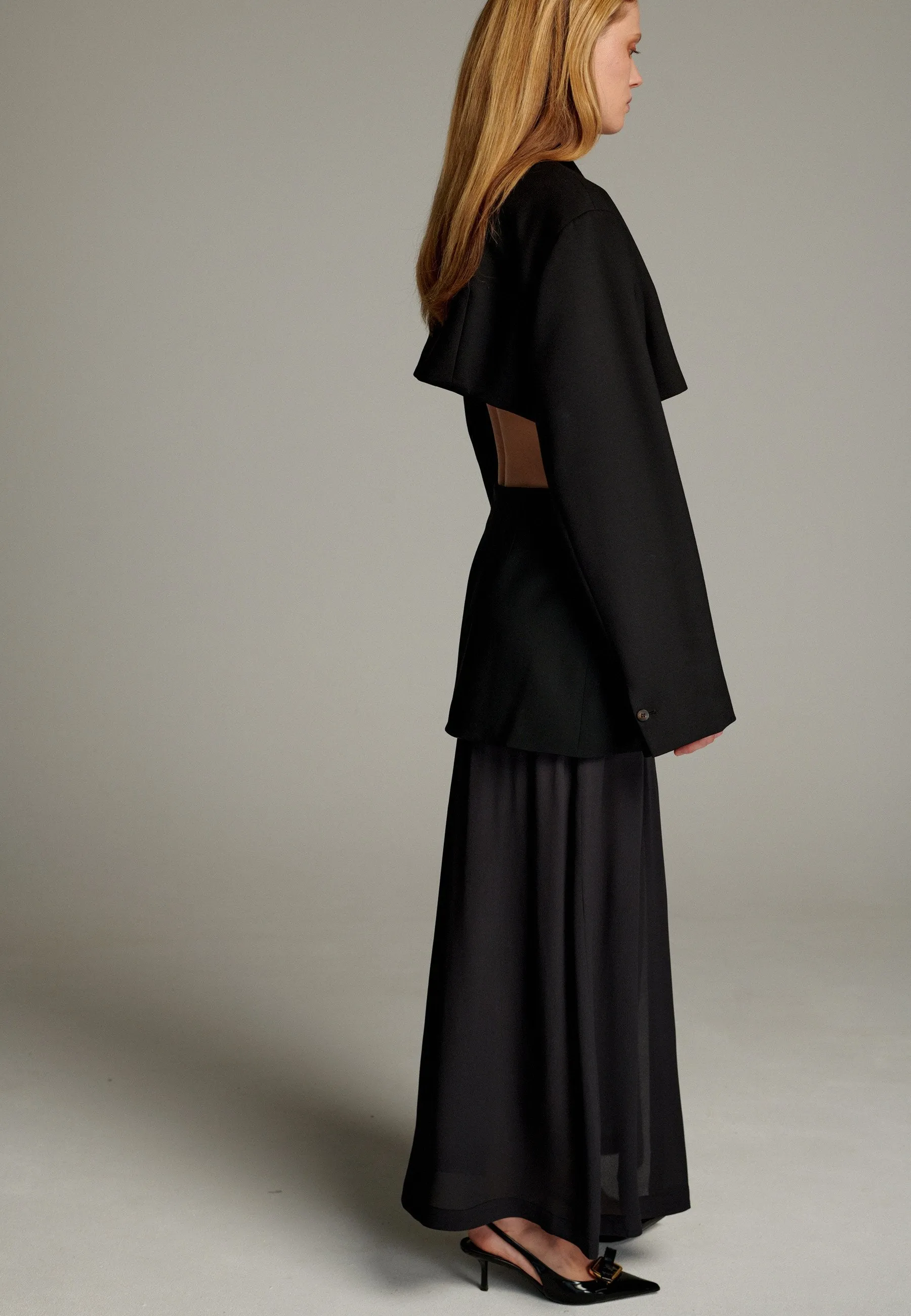 Smoking Short Blazer Black