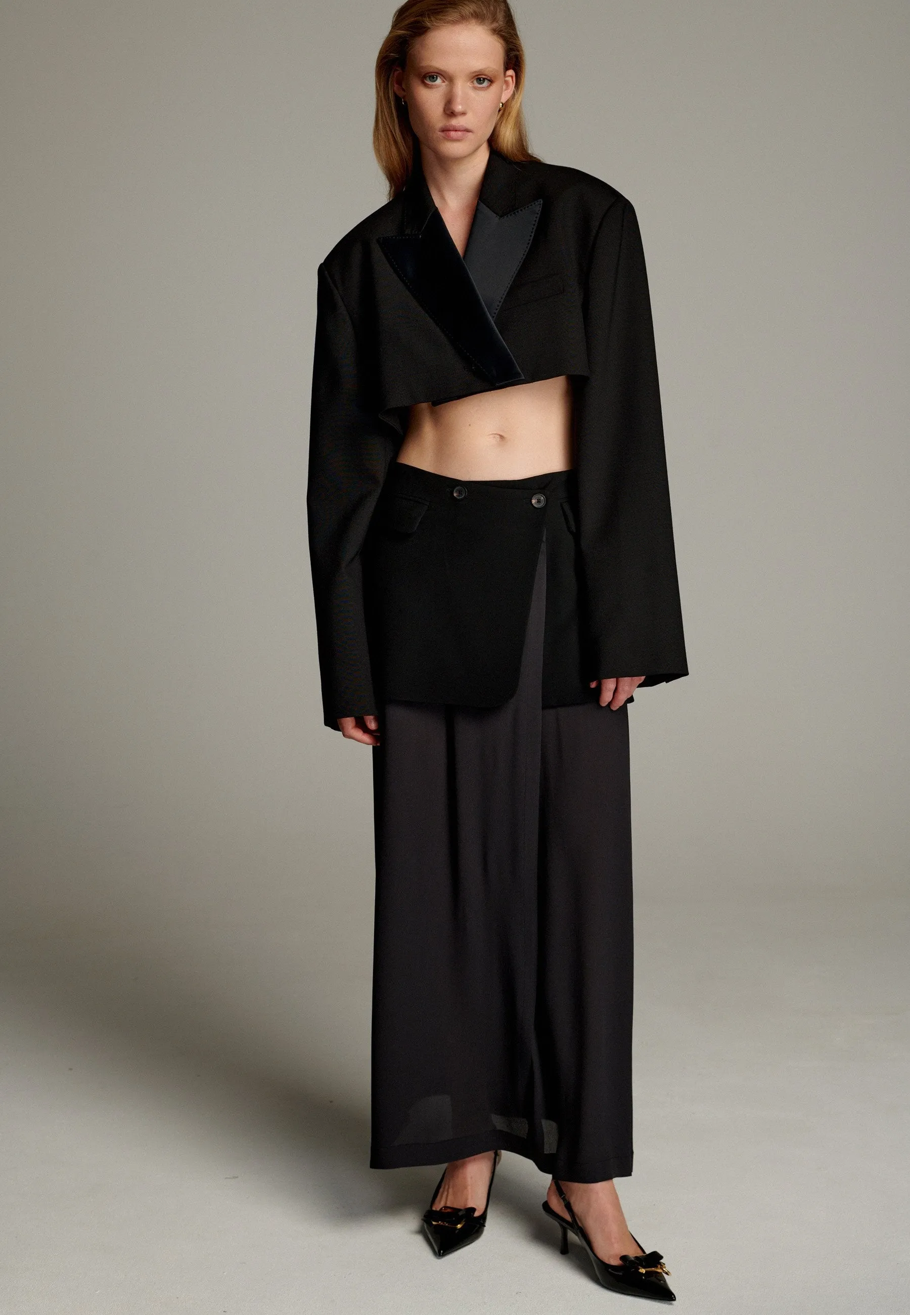 Smoking Short Blazer Black