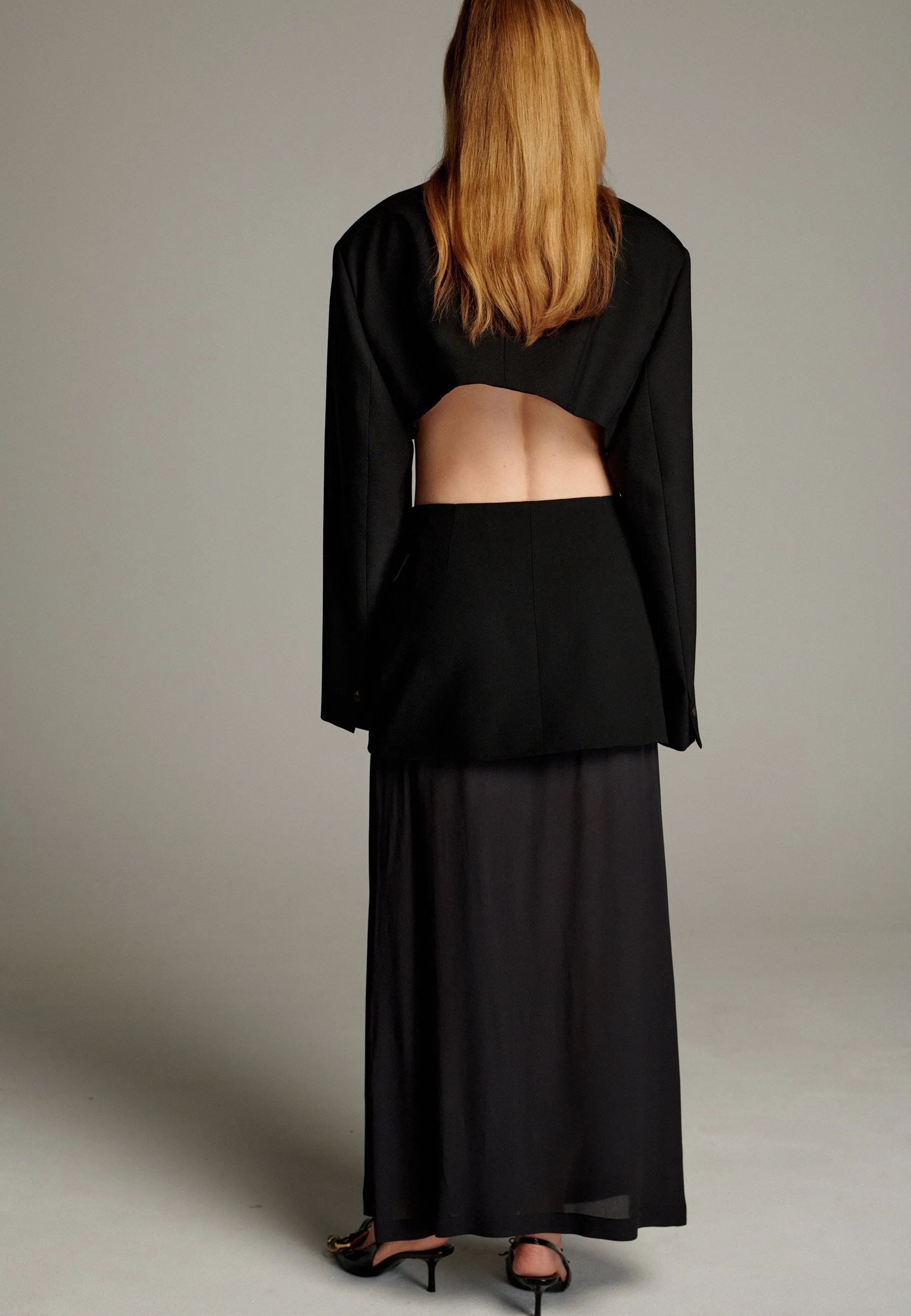 Smoking Short Blazer Black