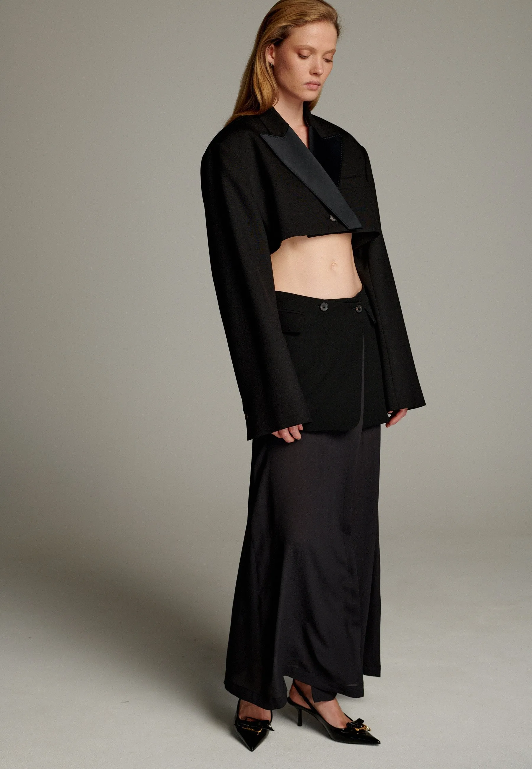 Smoking Short Blazer Black