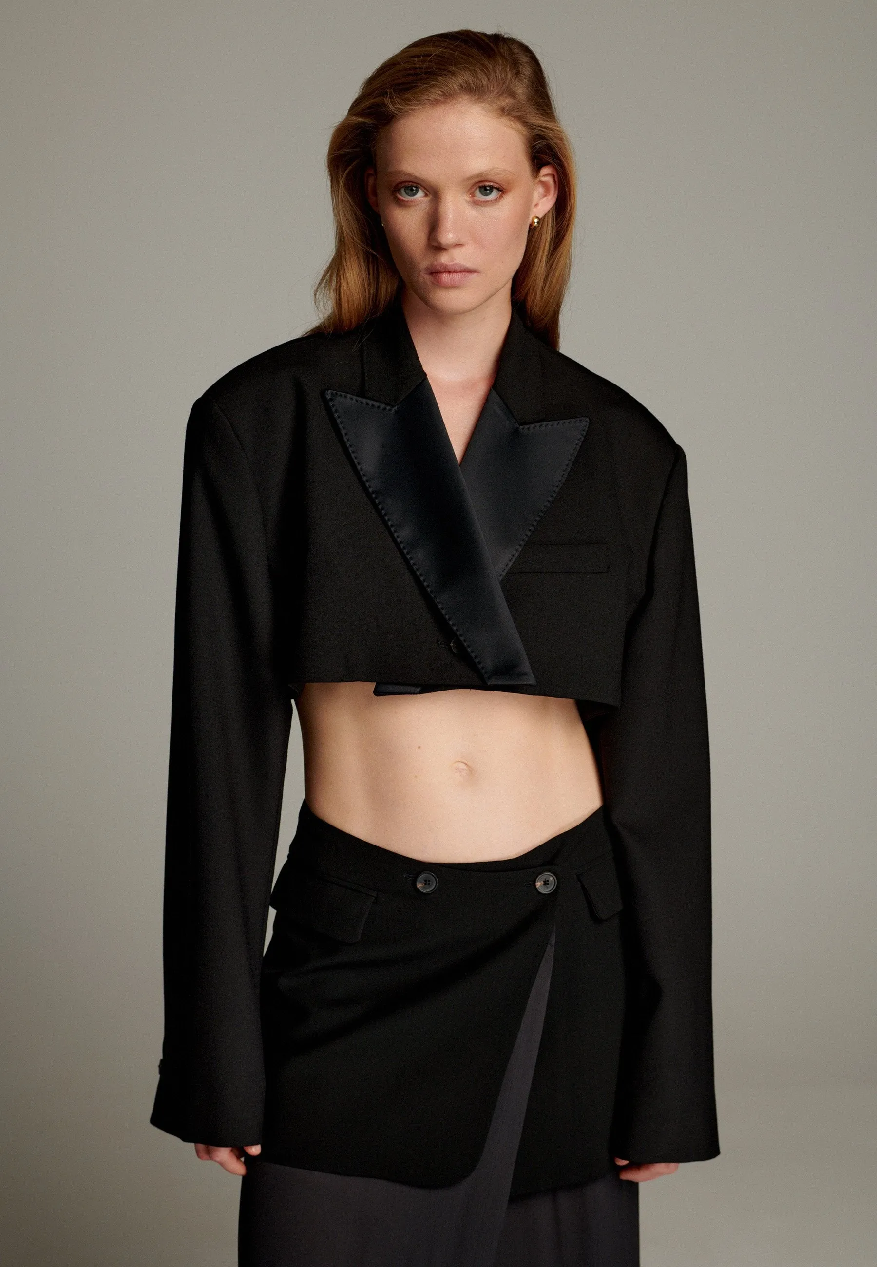 Smoking Short Blazer Black