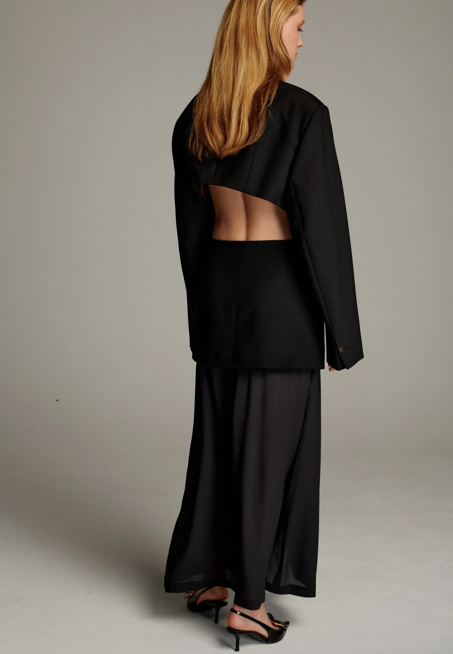 Smoking Short Blazer Black