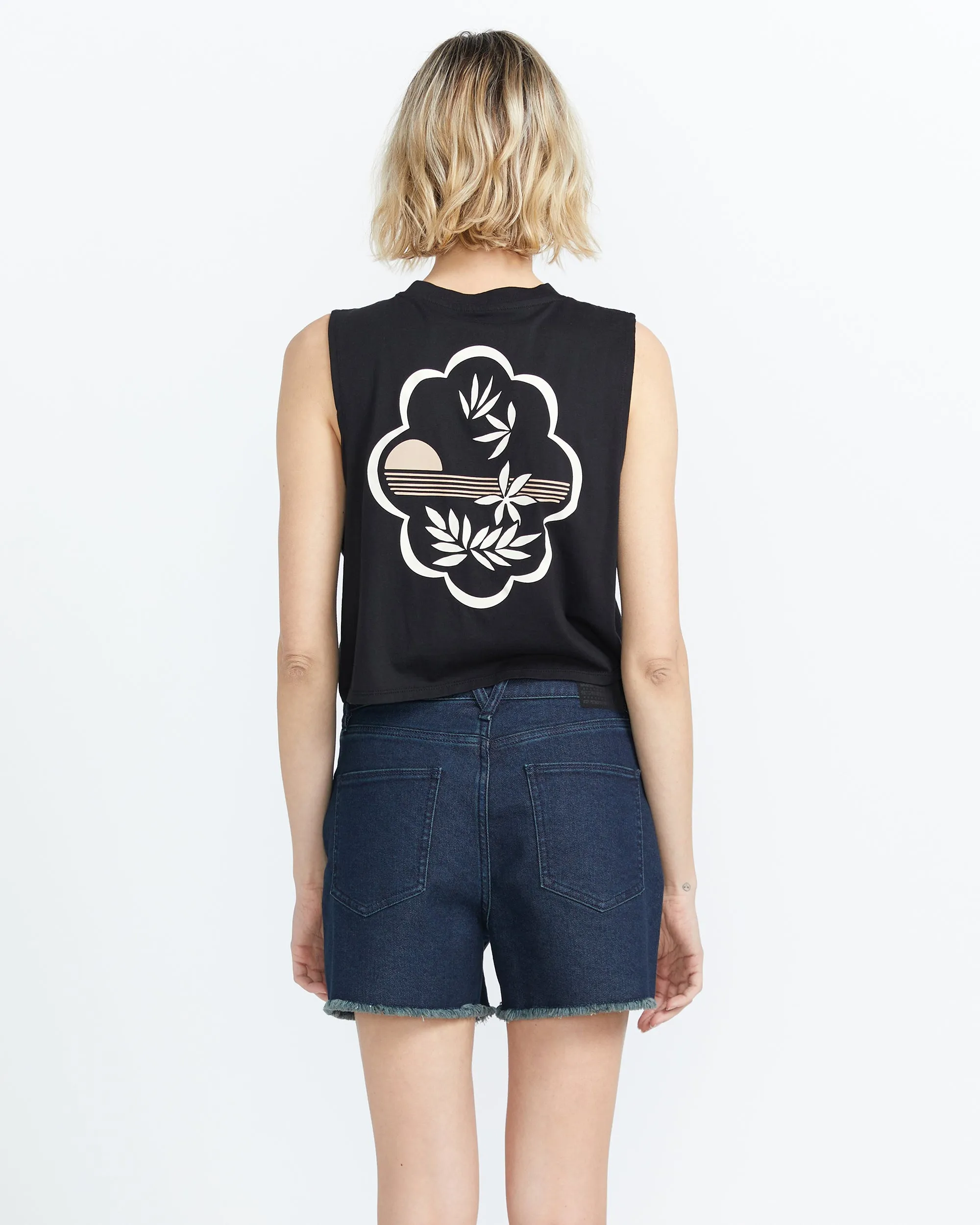 Stone Step High Rise Shorts - Melindigo