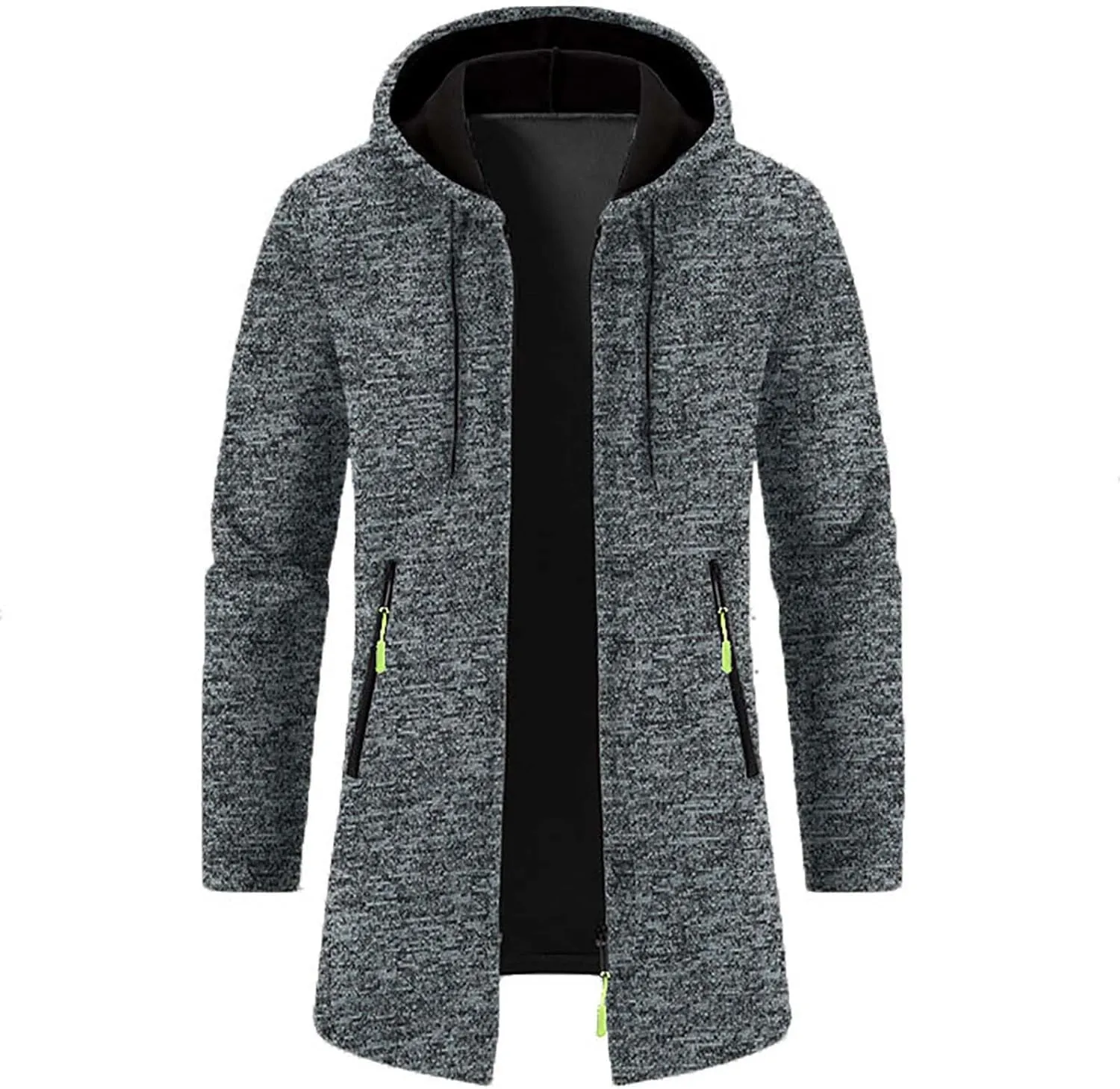 Sweaters for Men Men's Shawl Collar Long Cardigan Heavyweight Knitted Open Front Cardigans Sweaters