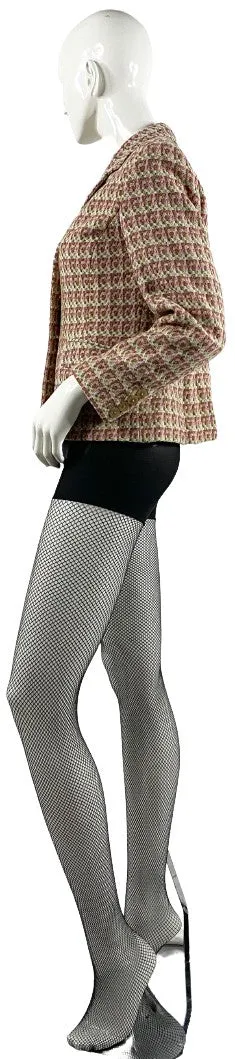 Talbots Blazer Boucle Pink and Green Size 6P  SKU 000315-7