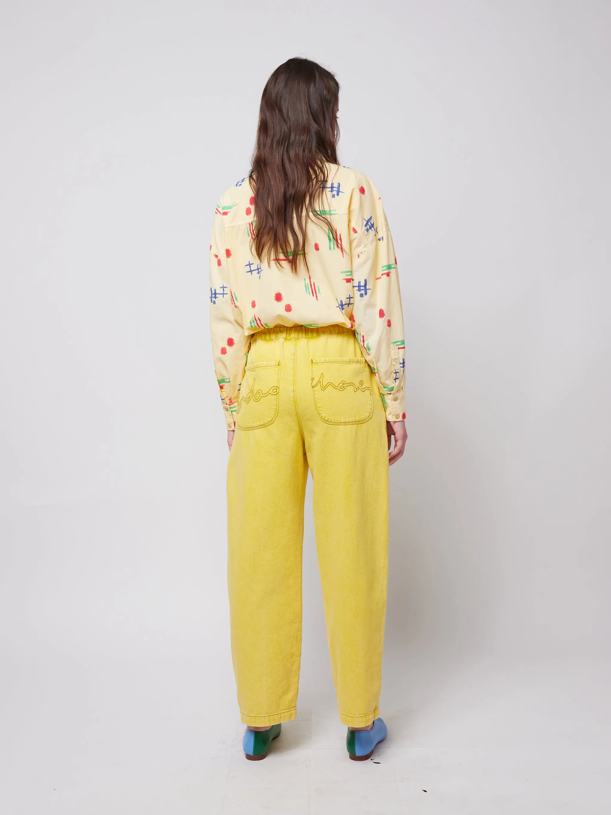 Washed relaxed fit jeans