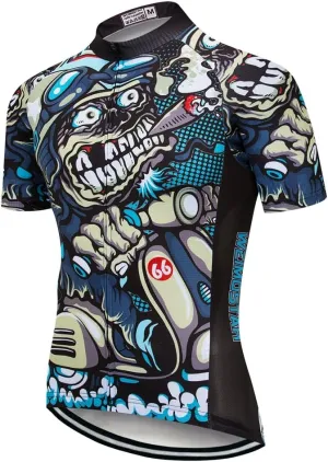 Weimostar Men's Cycling Jersey Men Mountain Bike Jerseys Short Sleeve Tops S-5XL