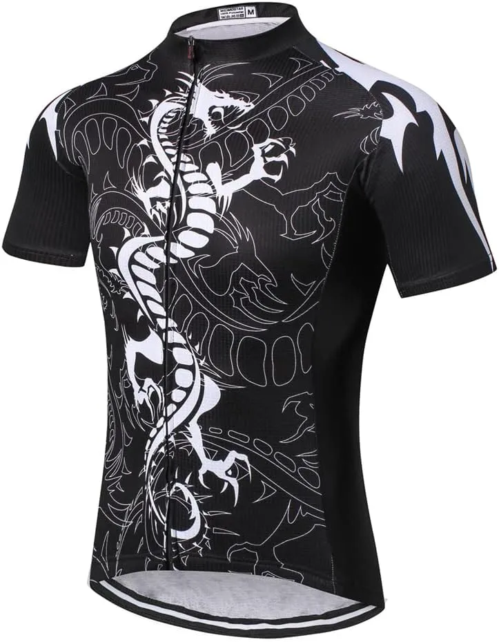 Weimostar Men's Cycling Jersey Men Mountain Bike Jerseys Short Sleeve Tops S-5XL
