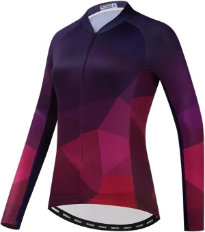 Women Long Sleeve Cycling Jersey MTB Shirts Mountain Bike Tops Bicycle Clothing