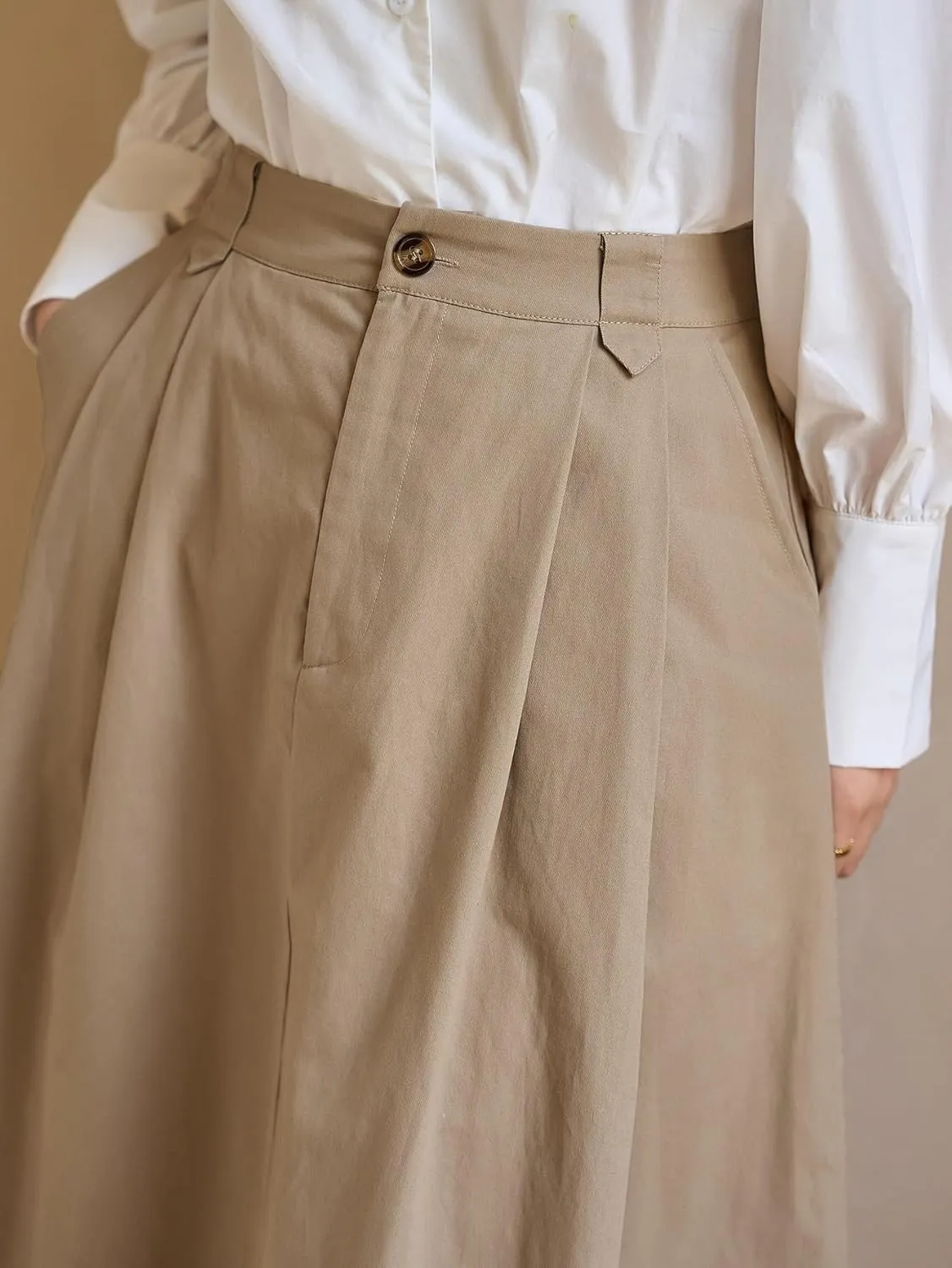 Womens Summer Flowy Skirt Dress High Waist Midi Skirt