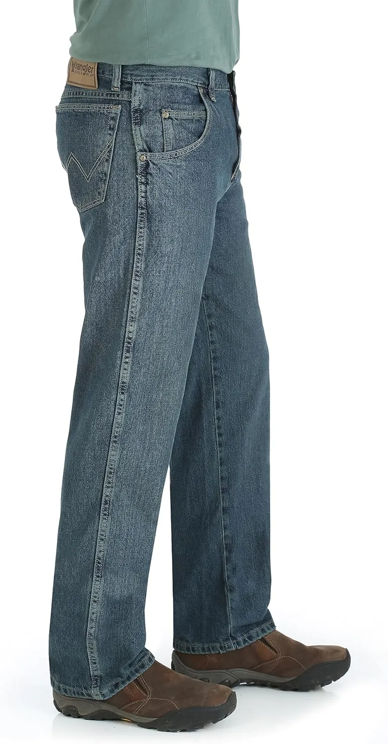 Wrangler Men's Rugged Wear Relaxed Straight Fit Jeans