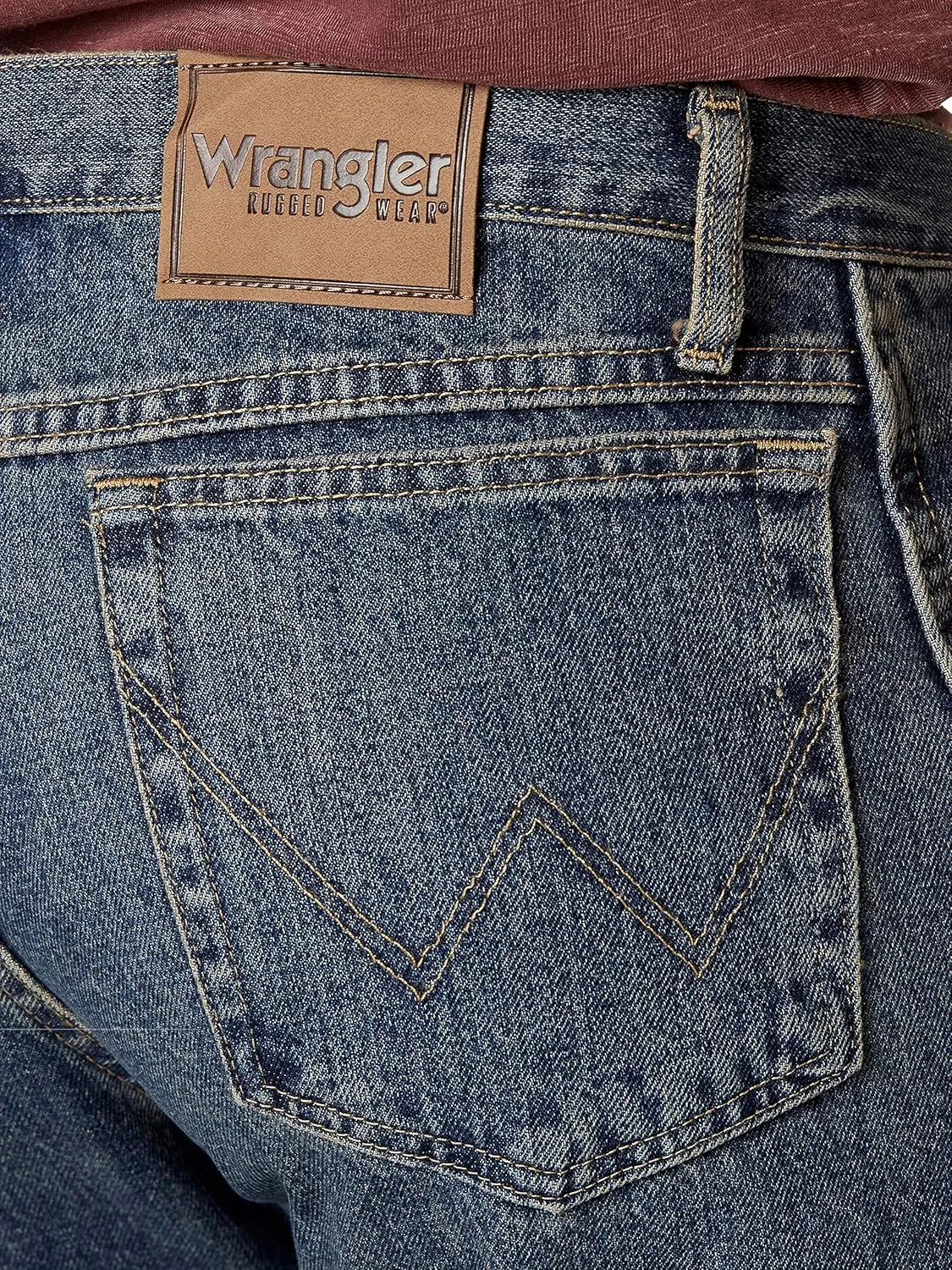 Wrangler Men's Rugged Wear Relaxed Straight Fit Jeans