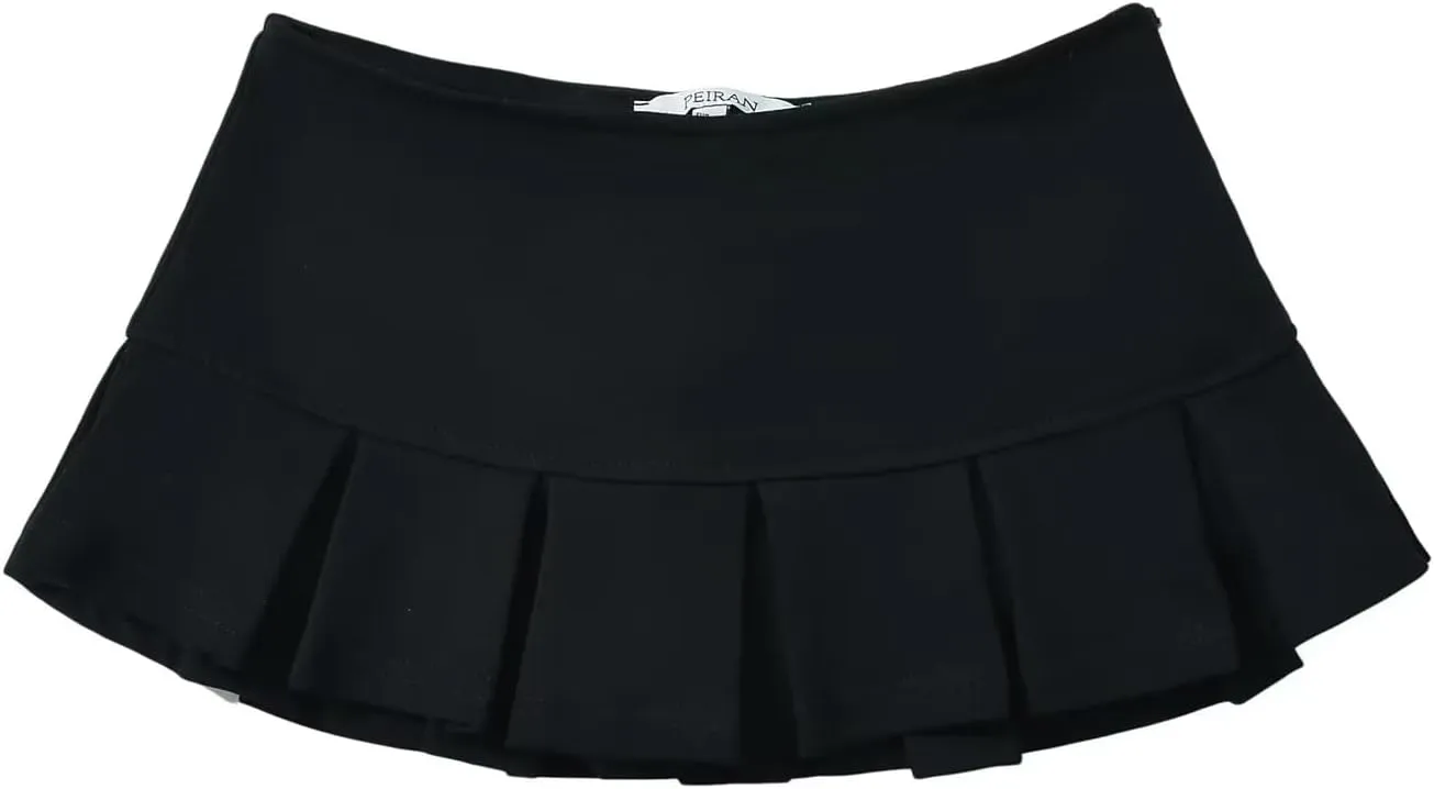 Y2K Mini Skirt Low Waist Mini Skirts for Women Pleated Skirts Y2k Clothes Trendy Skort Coquette