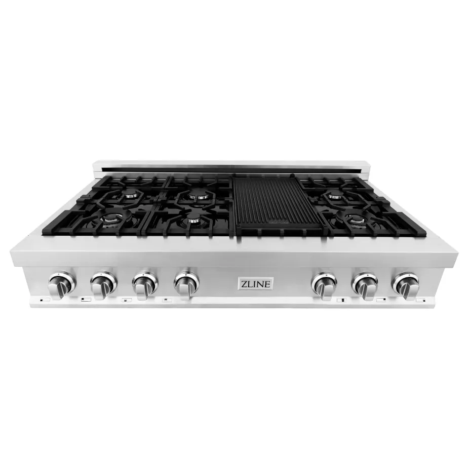 ZLINE 48 IN. Porcelain Rangetop with 7 Gas Burners (RT48)